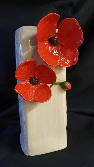Vase coquelicot - Françoise L