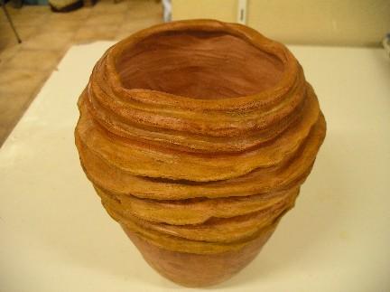.Pot en colombins et patiné de Sophie