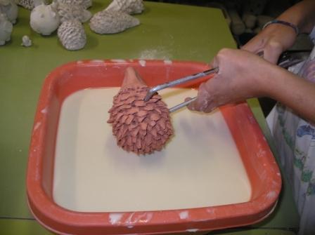 Emaillage d'un hérisson